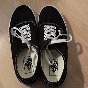Black Tie Up Size 8 Vans